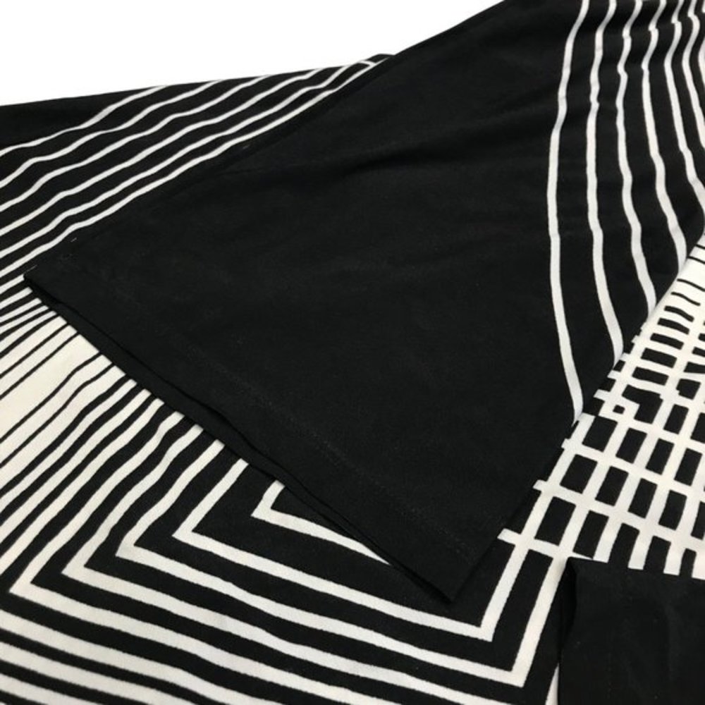New Sunny Leigh Shift Dress Womens Medium black‎ white Career Comfort Stretch - Picture 6 of 11